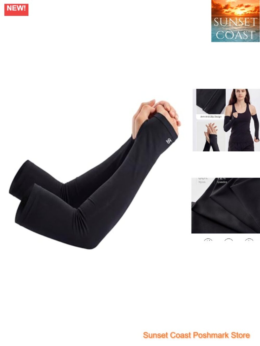 UPF 50+ Cooling Arm Sleeves for Running Cycling Golf Outdoor
